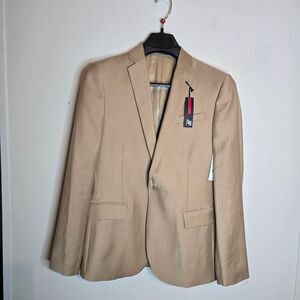 J.ferrar Florence Brown Suit Jacket Slim Size 38 Short